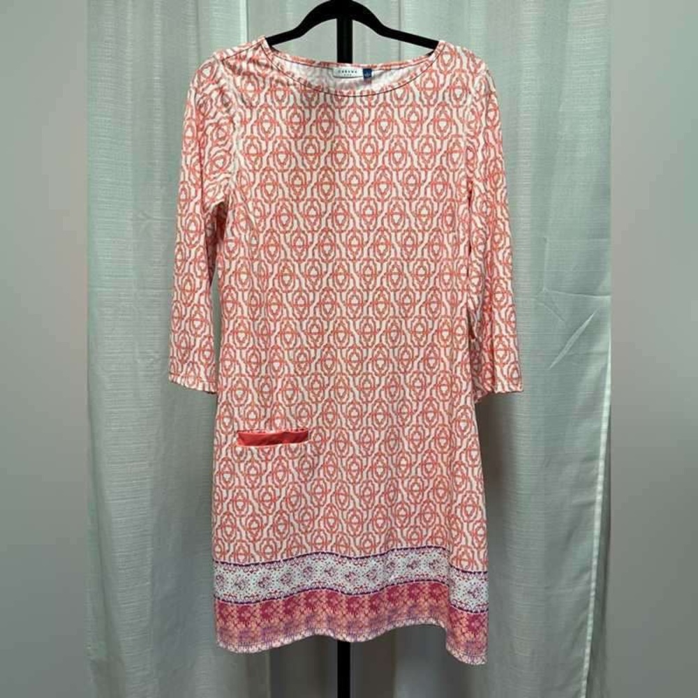 Elegant Pink Patterned Dress